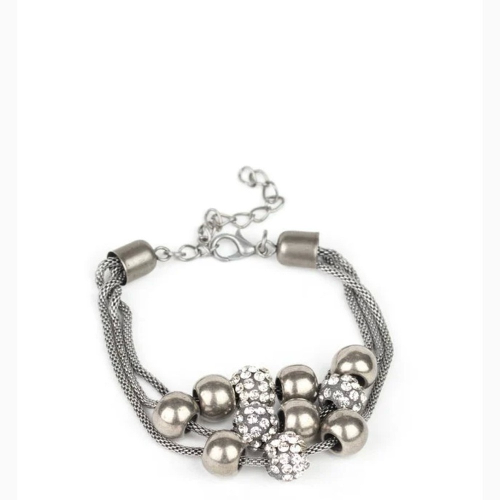 Industrial Integration - White Bracelet - Paparazzi Accessories